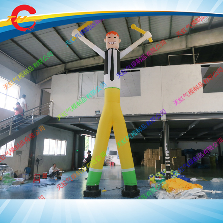 开业庆典气模充气卡通充气招手人气模卡通充气气模充气空中舞者