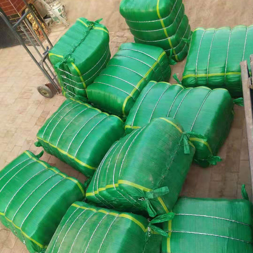 护坡植生袋挡土墙边坡绿化固堤种草袋绿化网手提编织袋生态草灌袋