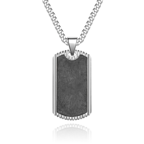 Men's chaotic pattern carbon fiber pendant retro internet celebrity trendy necklace Japanese and Korean version student birthday amulet