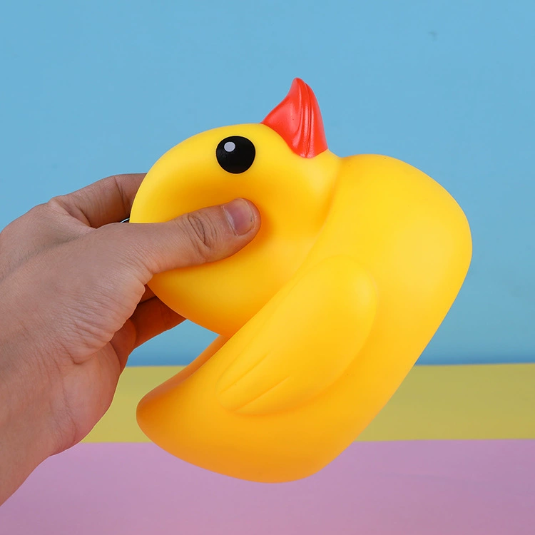 Желтая резиновая (пластиковая) утка B.Duck, игрушка, детский гигиенический товар для купания и игр в воде, издает звуки, анти-стресс