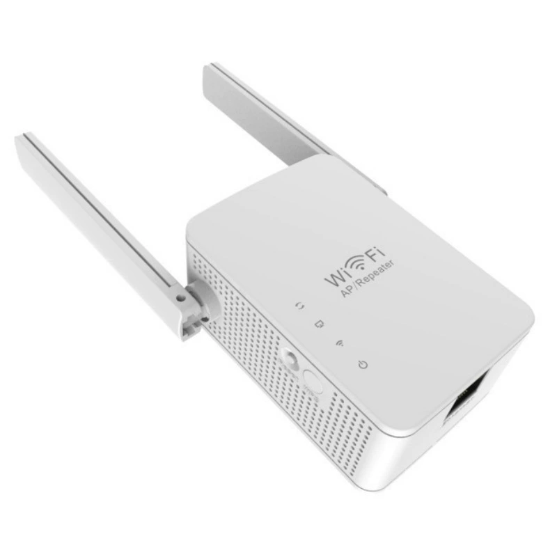 Беспроводной сетевой ретранслятор 300 Мбит/с, усилитель сигнала WiFi, двойные антенны