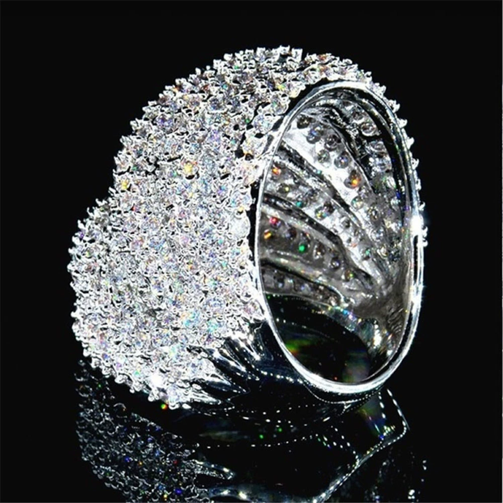 Аксессуар, белое кольцо, цирконий, желание, Aliexpress, Amazon