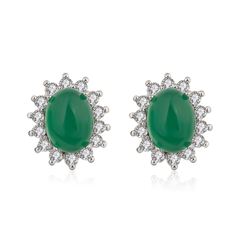 Ретро этнические серьги с Jade/агат/цирконием для подруги, этнический стиль, подарок для девушки