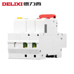 Delixi DZ47SLE leakage protection air switch 32A40A63a circuit breaker 2P air switch with leakage protector