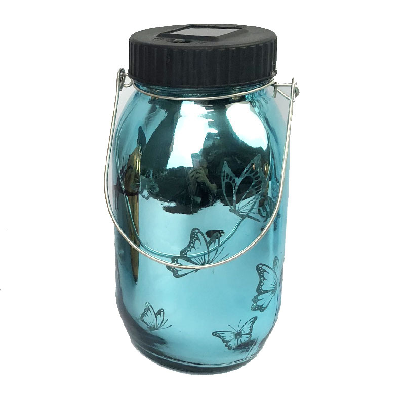 ソーラークラックガラス球灯部品屋外公園ステンレス製許灯メイソン缶装飾灯