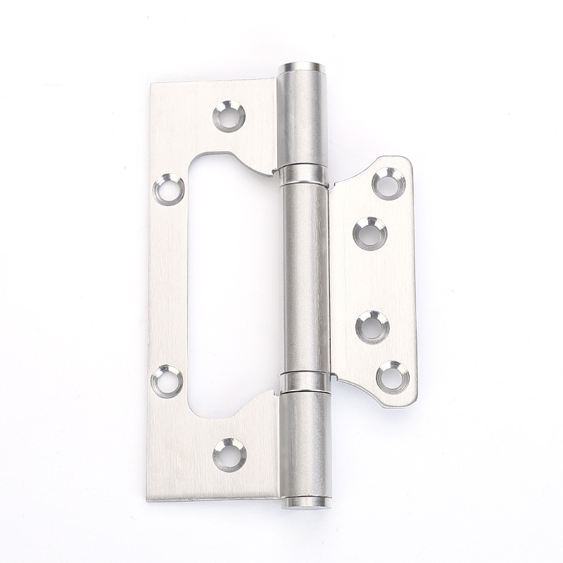 Bisagra de acero inoxidable de 5 pulgadas 304 sin ranura, amortiguador silencioso con rodamiento engrosado para puertas de madera, directamente del fabricante