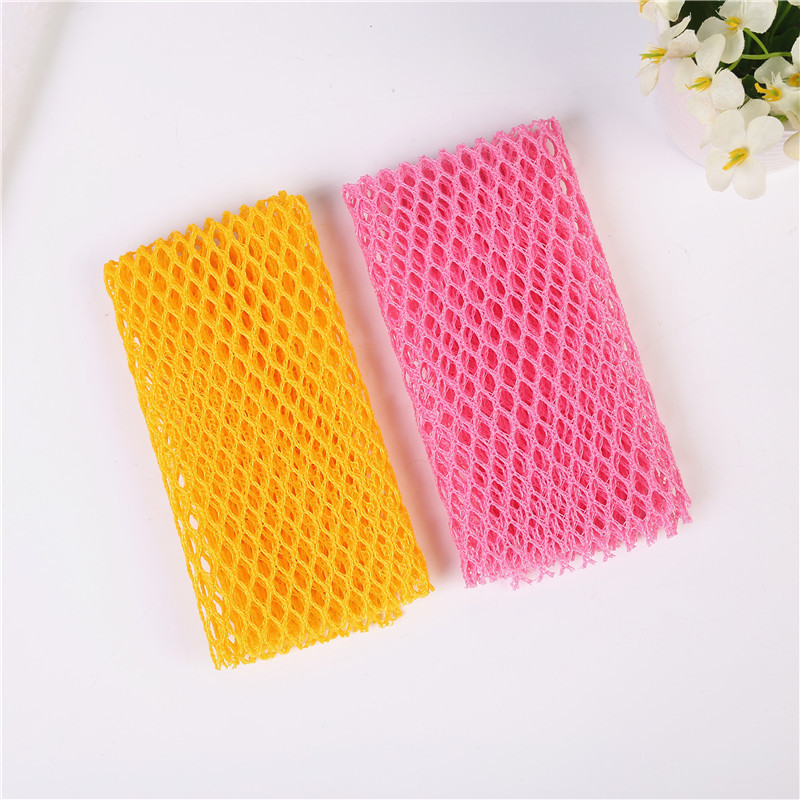 Corea del Sur toalla de plato de malla estilo coreano 2p antiadherente aceite de malla plato de tela cocina fregadora cepillo tazón bloque cepillo olla trapo