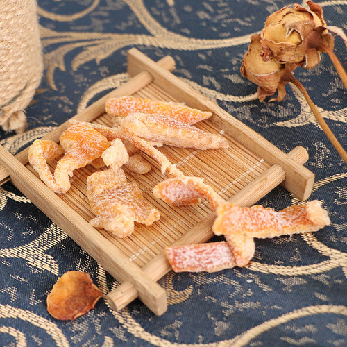 Bulk Salted Chenpi Dried Tangerine Peel 10 lbs/package Nine-Processing Chenpi Tangerine Strip Office Snack Tangerine Peel Wholesale