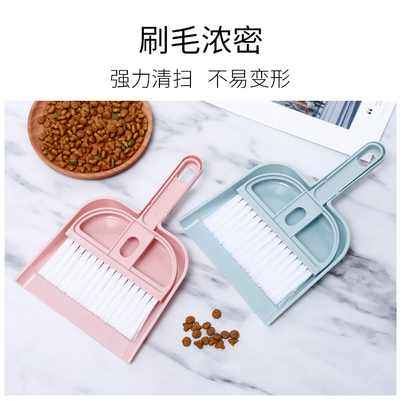 Mini escoba pequeña, escoba de plástico, juego de recogedor, cepillo de artículos diversos, fábrica de productos de limpieza para mascotas pequeñas para el hogar al por mayor