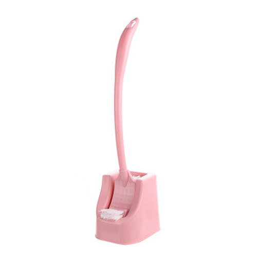 Plastic toilet brush set with base Japanese style creative toilet bathroom extra long handle no dead ends cleaning brush