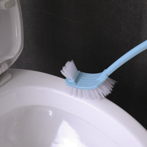 Plastic toilet brush set with base Japanese style creative toilet bathroom extra long handle no dead ends cleaning brush