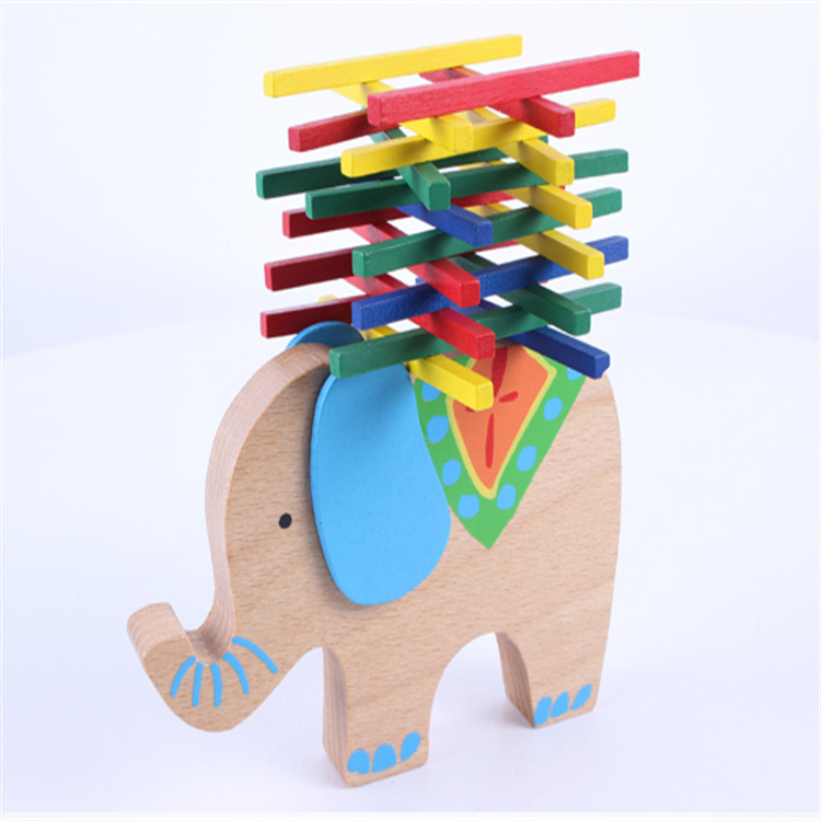 Madera DE LOS NIÑOS creativo lindo colorido equilibrio madera bloques color palo juego educación temprana educativos decoración de Madera Juguetes