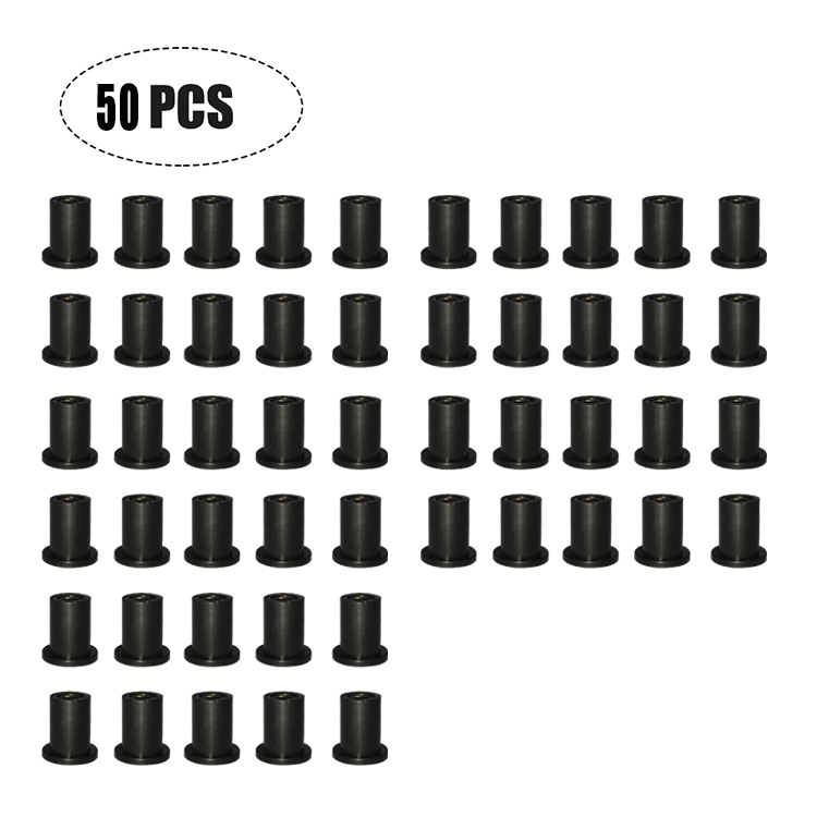 Venta caliente modelo privado M4M5M6 tuerca de pozo de goma 5mm universal motocicleta parabrisas tuerca de latón 0,8