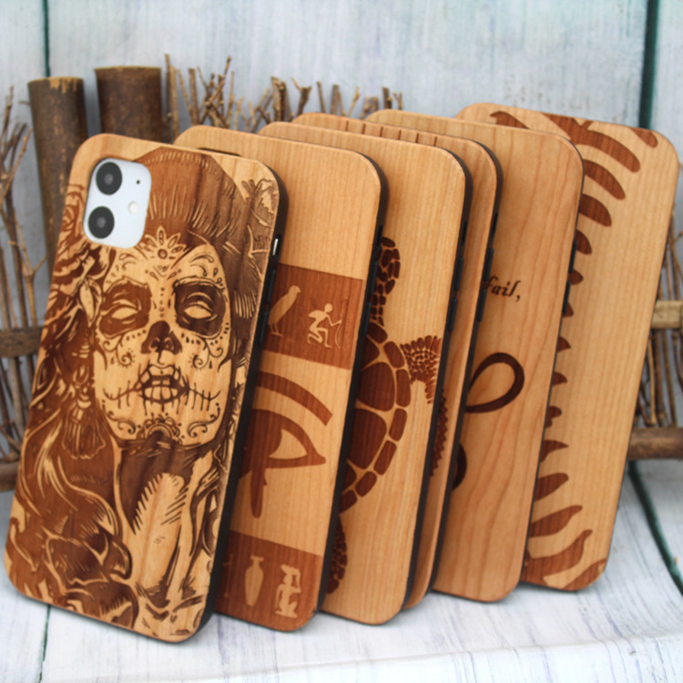 Apple 11Pro Cherry Wood Mobile Phone Case Wooden Carving Suitable for Iphonexsmax Protective Cover Solid Wood 17 Case Apple 11Pro Cherry Wood Mobile Phone Case Wooden Carving Suitable for Iphonexsmax Protective Cover Solid Wood 17 Case