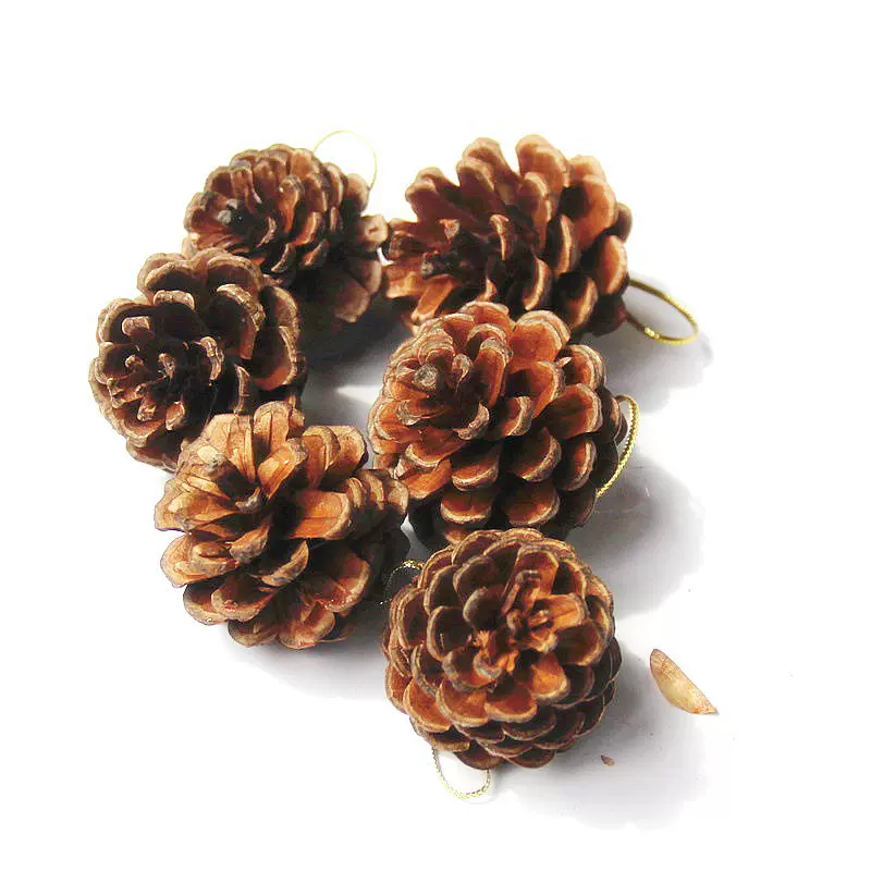 仿真松果圣诞装饰品创意摆件拍摄道具松果圣诞树挂件场地布置用品