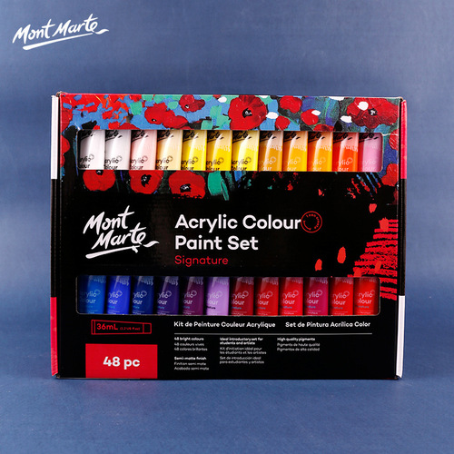 Montmartre acrylic paint set factory direct supply 24 colors internet celebrity paint 36m art acrylic paint