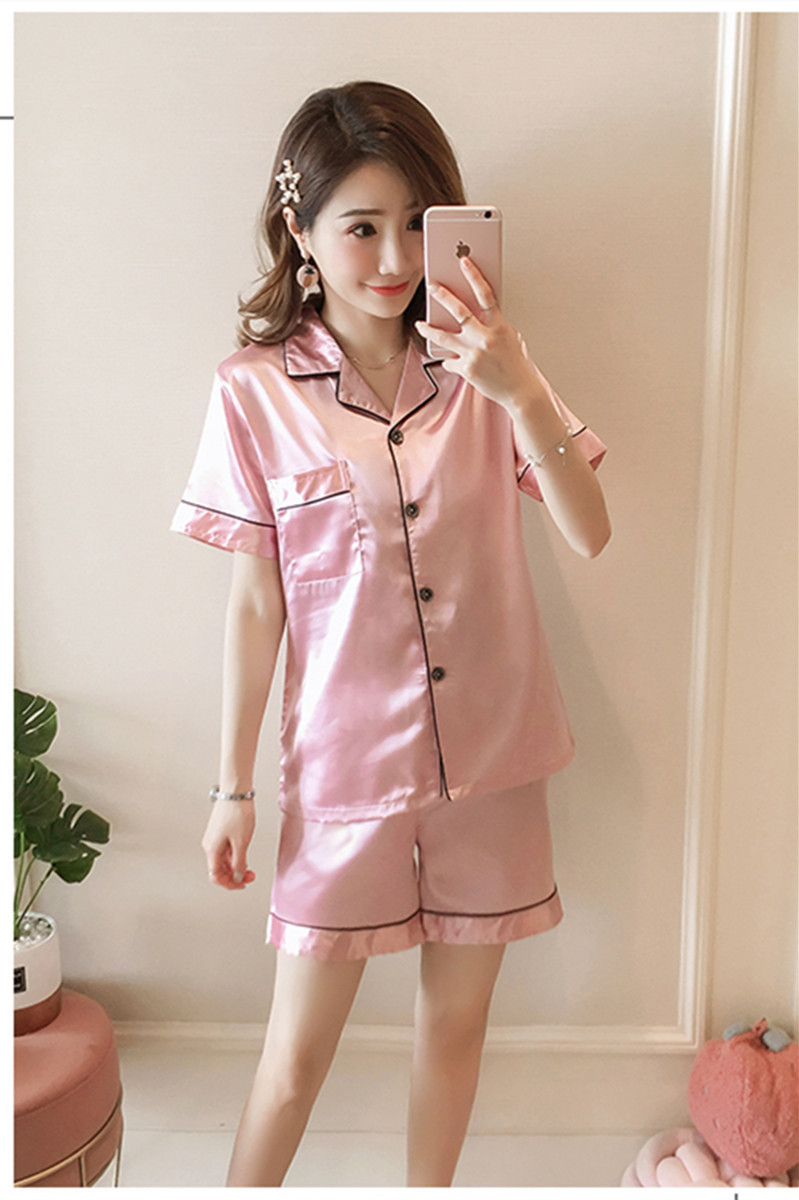더블 짧은 핑크