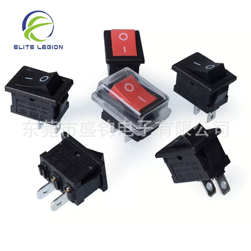 厂家直供船型开关2脚2档21*15mm翘板开关电源开关