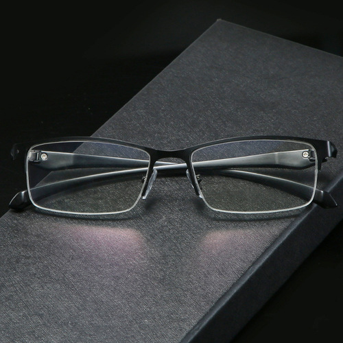 New Men's Half-Rim Business Reading Glasses for Men, Trendy and Popular, Factory Wholesale 808 Reading Glasses Set