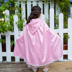 公主披風女童秋冬萬聖節聖誕節兒童禮服裙披肩冰雪公主灰姑娘斗篷