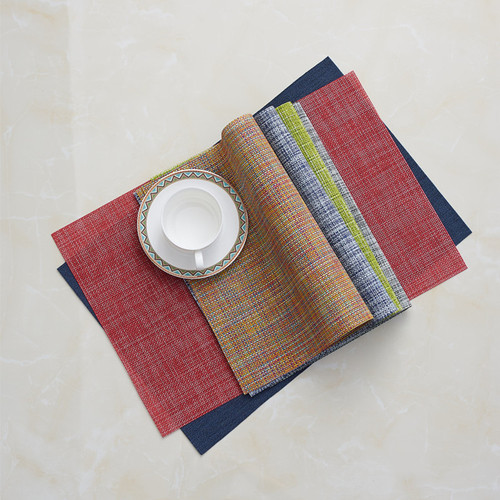 Table mats, insulation mats, Western food mats, American dinner plate mats, PVC oil-proof, wash-free household bowl mats, restaurant supplies