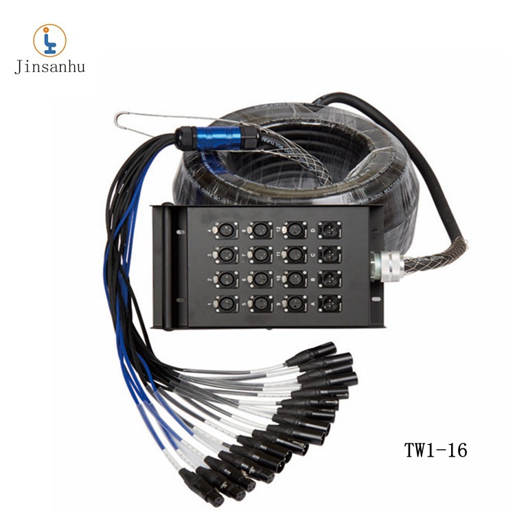 8/12/16/24/28/32路30M卡农接线盒多通道舞台线多芯卡侬线音频线