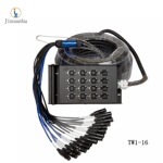 8/12/16/24/28/32路30M卡农接线盒多通道舞台线多芯卡侬线音频线