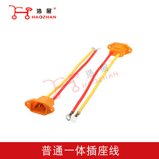 電動車插座線電動車三輪車組裝配件批發電動三輪車一體插座線批發