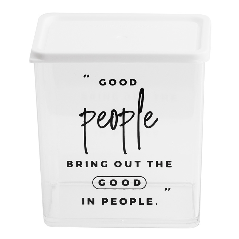 Tarro sellado caja de almacenamiento de grano transparente Cocina Comida caja de plástico botella de aperitivos frasco de almacenamiento a prueba de humedad