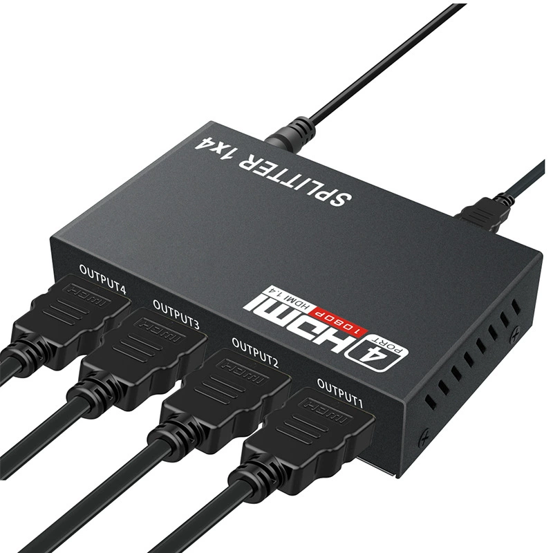 HDMI разметка четырех из HDMI, четыре стрелочных видеопередатчика HDMI разметка 1:4 4K