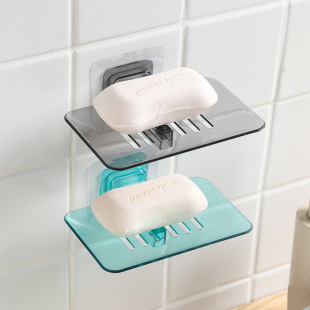 Punch-free Wall-mounted Crystal Soap Box Bathroom Soap Rack Bathroom Soap Box