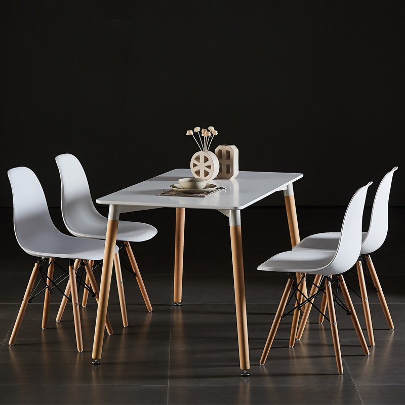 Factory wholesale home Eames tables coffee tables negotiation tables milk tea shop solid wood tables minimalist office desks