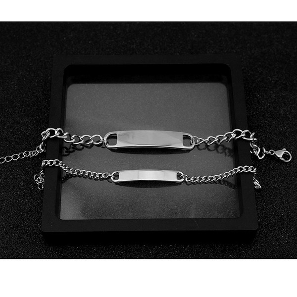 classic universal base bracelet for men and women stainless steel