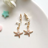 Cute cartoon earrings, fresh children's short ear clips, Korean style, simple and elegant design, no pierced ears, wholesale