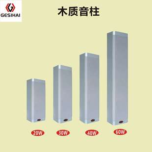 20W/30W/40W/60W indoor wooden sound column high sound quality wall-mounted speaker