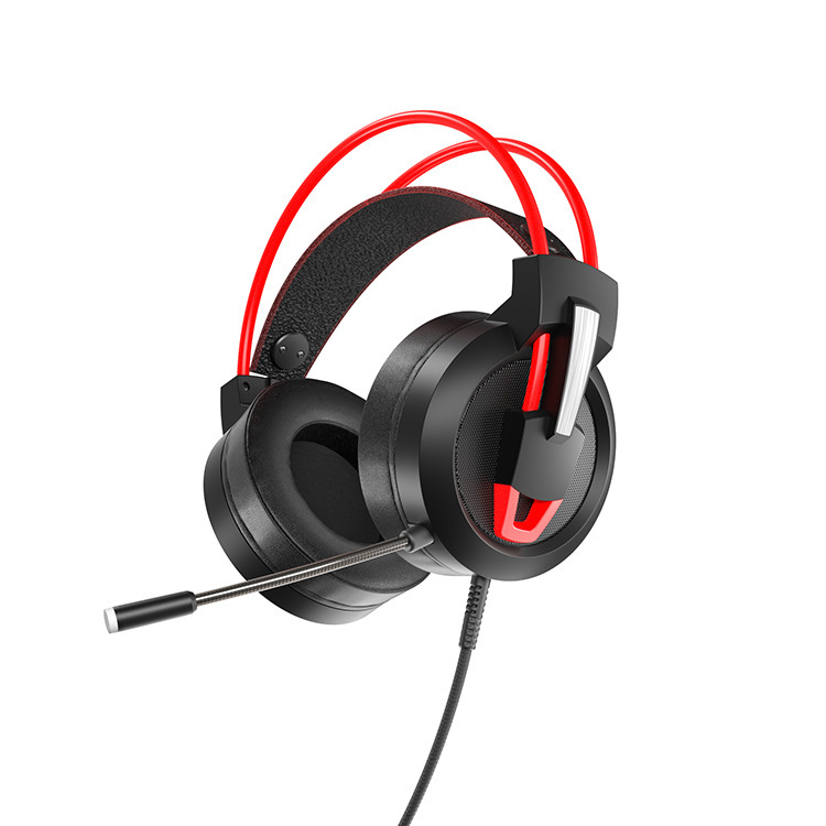 auriculares de juego auriculares cableados 3.5 adaptadores de cable para teléfonos móviles computadoras de música estéreo auriculares controlados por cable