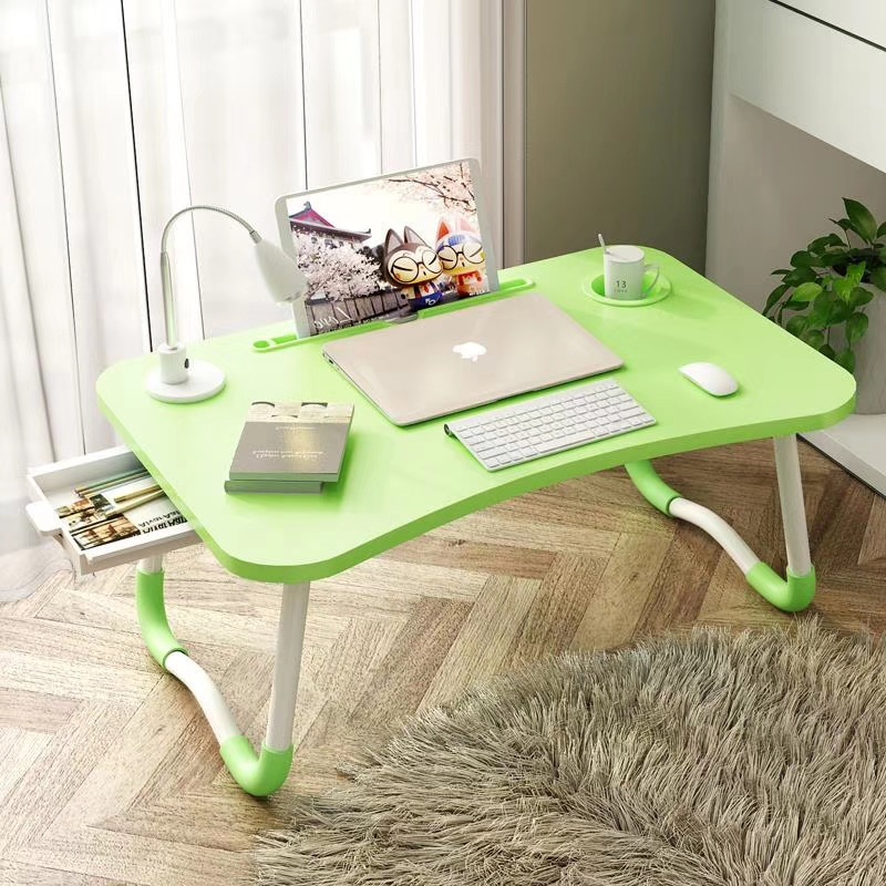 Export Quality Laptop Desk for Bed Foldable Lazy Table Bed Desk Card Slot Cup Holder Small Table Export Quality Laptop Desk for Bed Foldable Lazy Table Bed Desk Card Slot Cup Holder Small Table