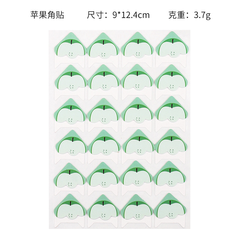 24 foodie esquina pegatinas fruta DIY álbum accesorios foto pegatinas esquina pegatinas