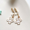 Cute cartoon earrings, fresh children's short ear clips, Korean style, simple and elegant design, no pierced ears, wholesale