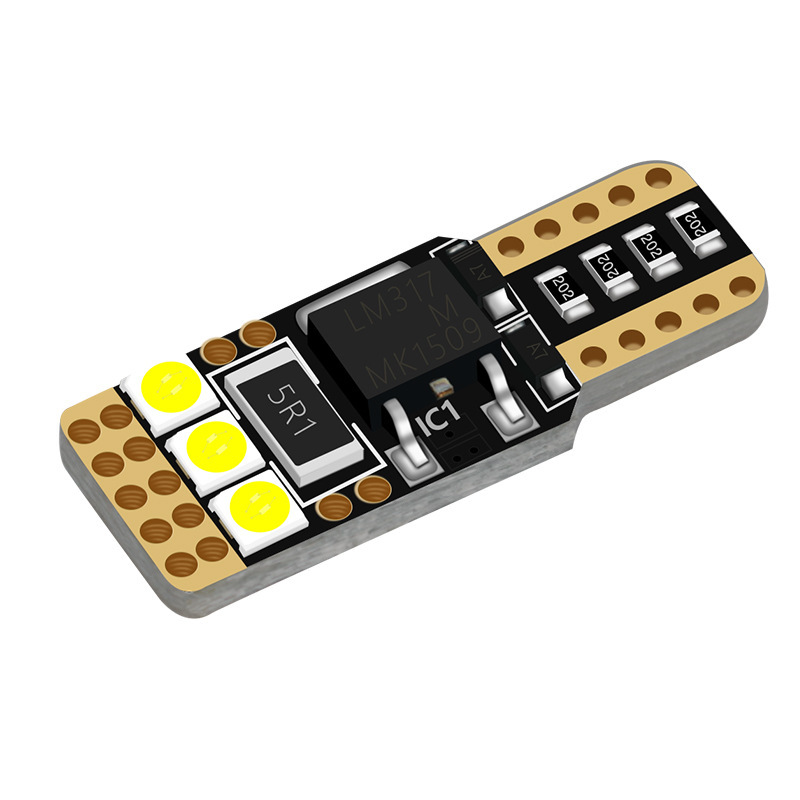 Suministro transfronterizo T10 ancho de luz 6SMD 3030 luz de la matrícula del coche LED pequeña luz w5w Luz de decodificación