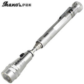跨境货源 LED捡拾器手电工具灯 多功能笔形灯 软管伸缩强磁手电筒