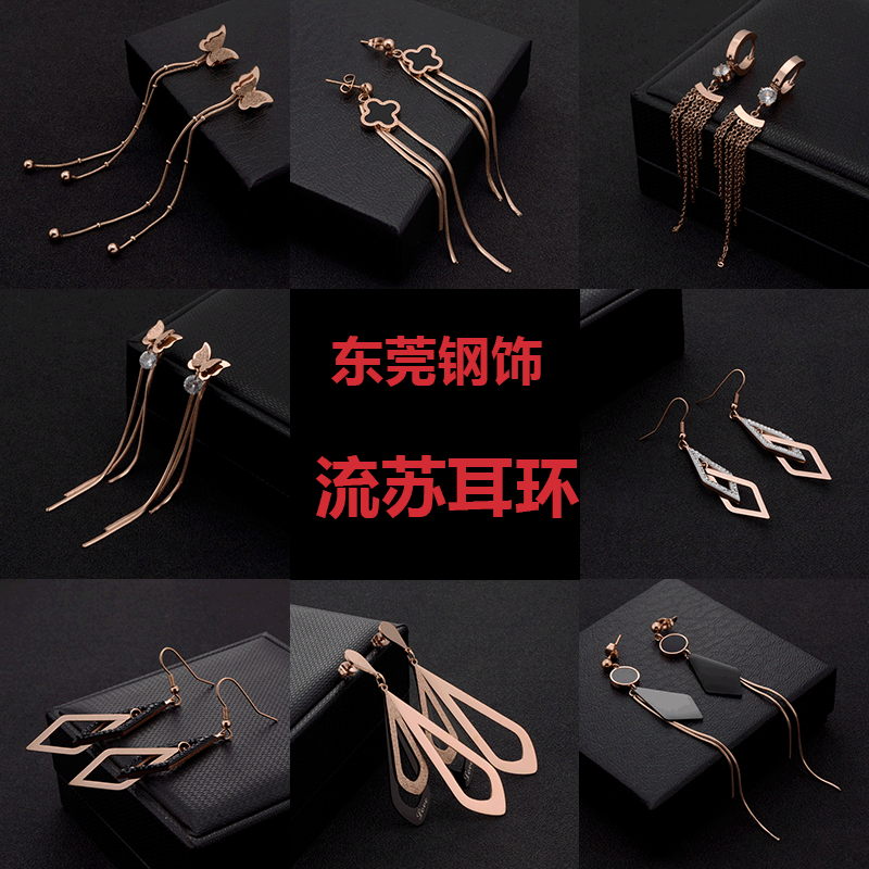Fashionable high-end earrings stainless steel