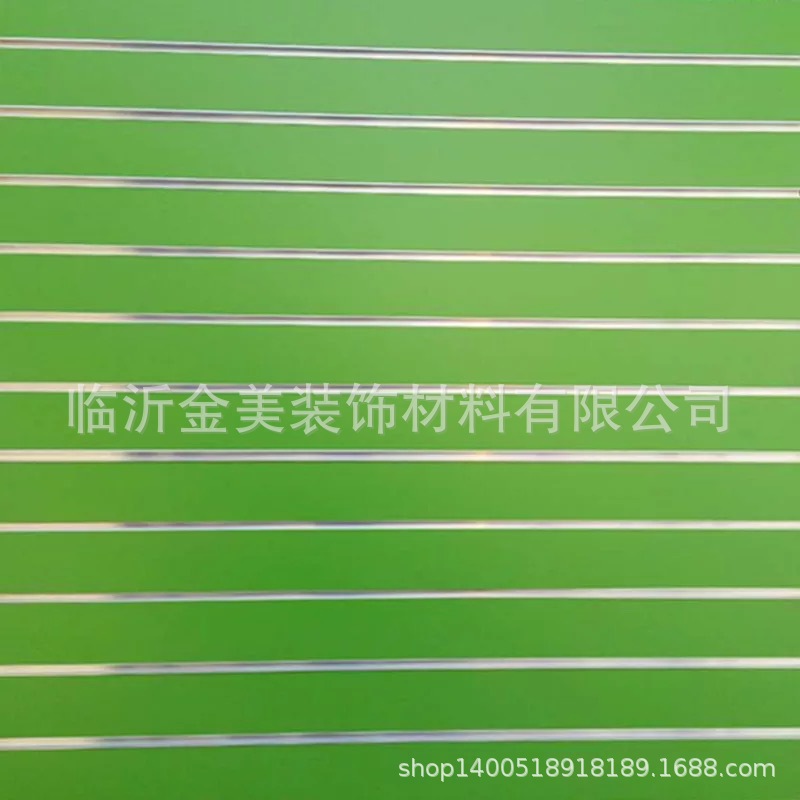 厂家直销各种花色密度板开槽板，可佩戴铝条挂钩，，字母槽门板