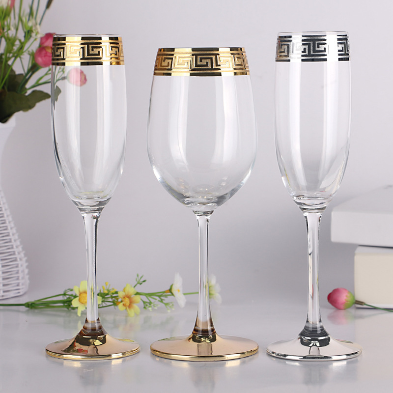 Factory wholesale glass Cup Cup electroplating crystal cup wedding…