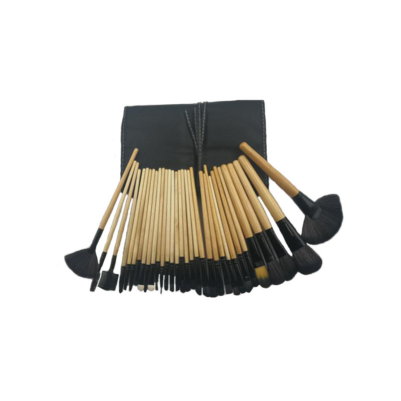 12 unids 15 unids 18 unids 24 unids 32 unids pinceles de maquillaje traje negro/Rosa/color de madera pinceles de maquillaje herramientas de belleza