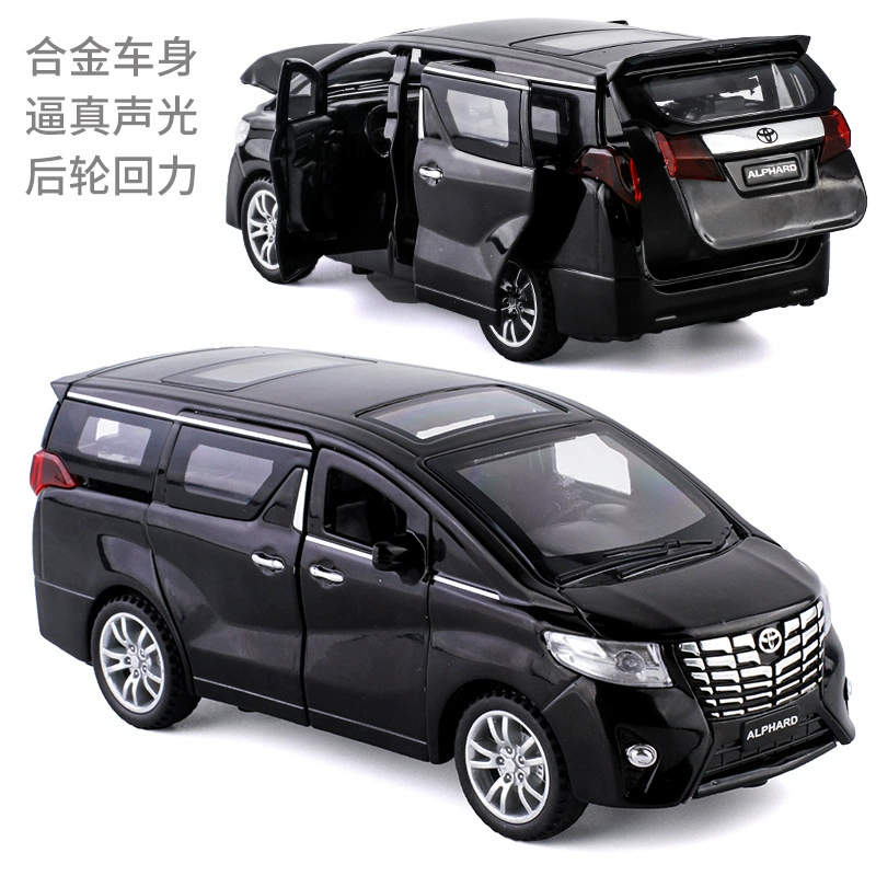 嘉业 Toyota, воинственные, реалистичная металлическая модель автомобиля с светлой музыкой, масштаб 1:32