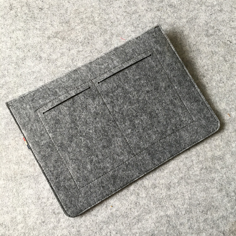Manufacturer Customized Pure Color Business Popular Notebook Liner Bag Needle-Punched Cotton Computer Bag Hand-Held 9-17inch