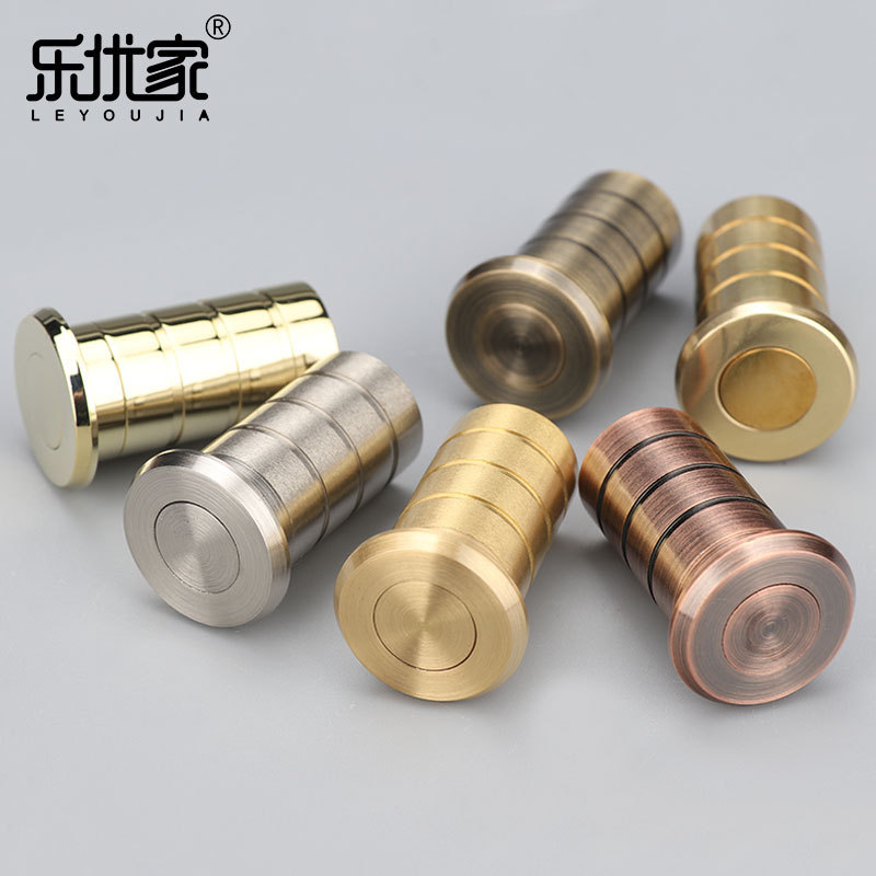 304 Stainless Steel Dustproof Device, Fireproof and Anti-Theft Door, Mother-In-Law Heaven and Earth Latch Barrel, Door Invisible Hidden Latch Companion