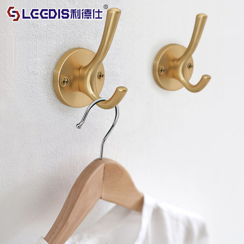 Factory direct sales modern simple cabinet wardrobe coat hooks kitchen bathroom wall mounted single hook furniture coat hooks