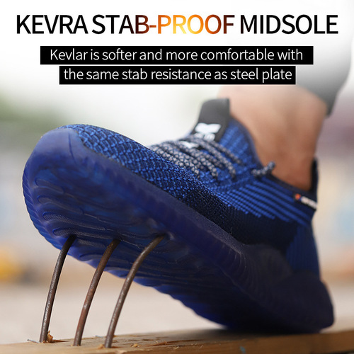 Manufacturer wholesale summer breathable labor protection shoes, anti-smash, anti-puncture, wear-resistant, anti-slip, workshop construction site protective work shoes for men
